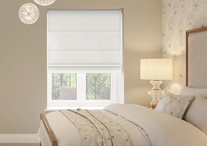 Rhea, Eskimo White - Roman Blind - Image 3
